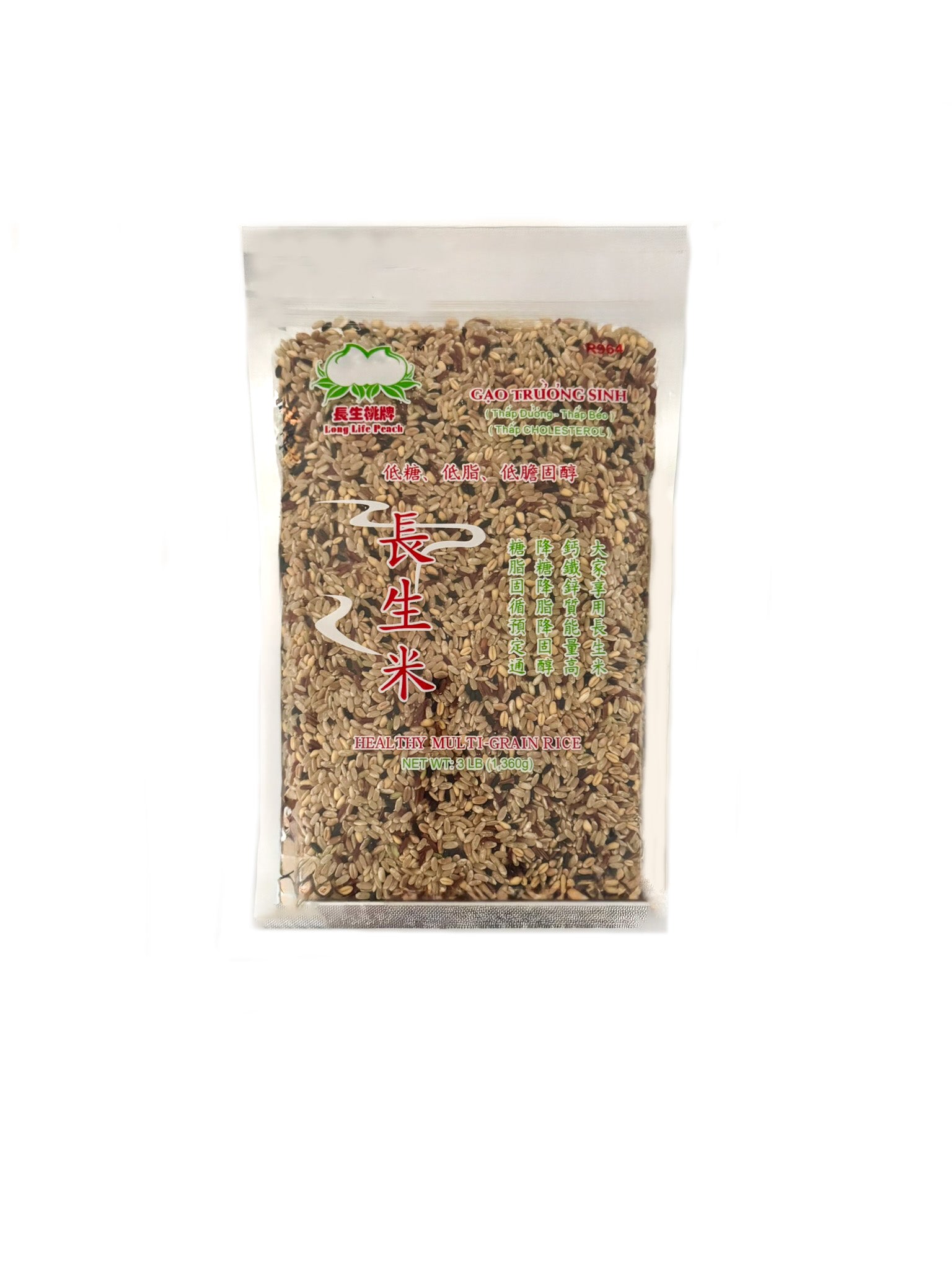 Long Life Peach Multi-Grain Rice – 3 lb