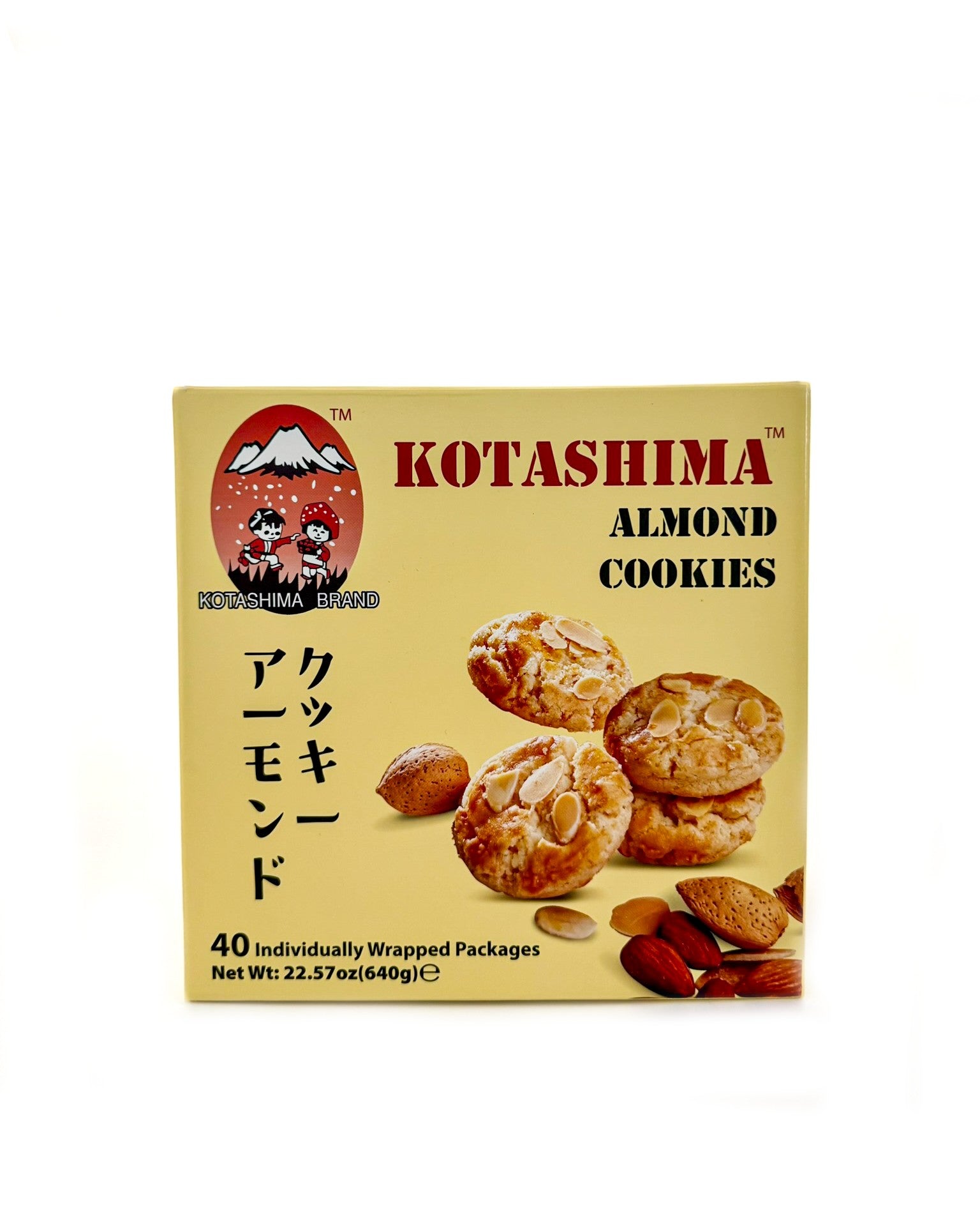 Kotashima almond cookies 40 individually wrapped 22.57 oz
