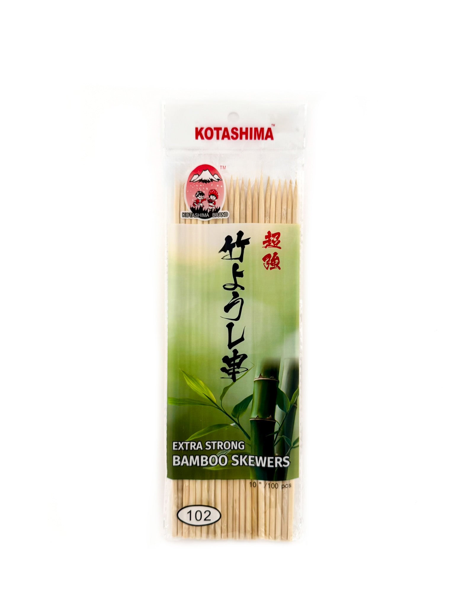 Kotashima bamboo skewers 102 10 inch 100 count hot pot grilling skewers