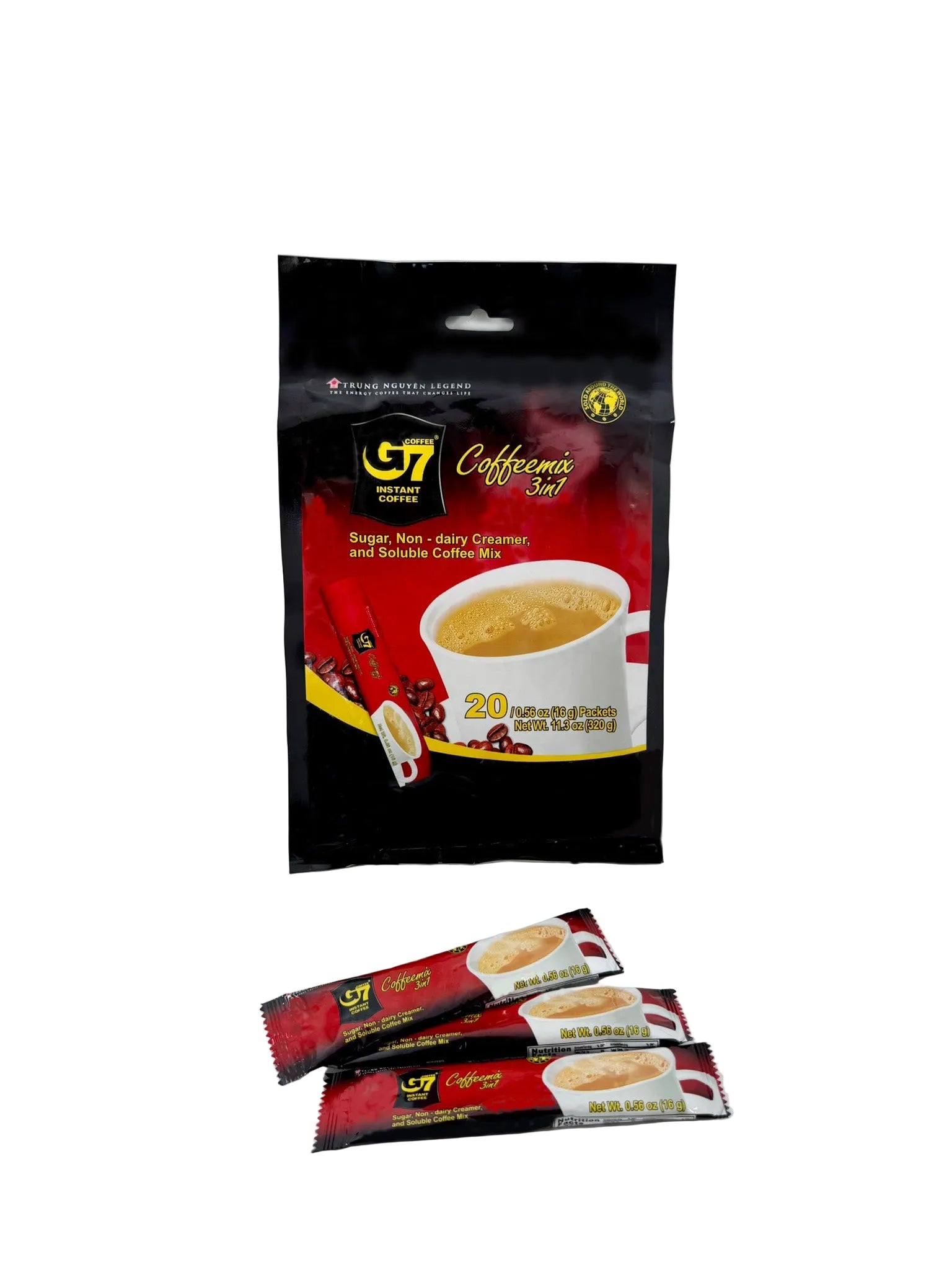 Trung Nguyen G7 Instant Coffee 3-in-1 - Authentic Vietnamese Coffee Mix